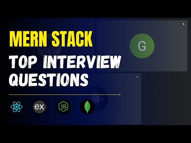 MERN Stack Interview Questions 2024  | Backend Interview Questions for Beginners | Node JS | Express