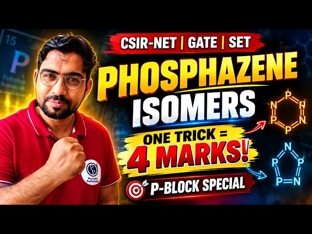 PHOSPHAZENE ISOMERS 🔥 | ONE TRICK = 4 MARKS! | P-Block | CSIR NET Chemical Science