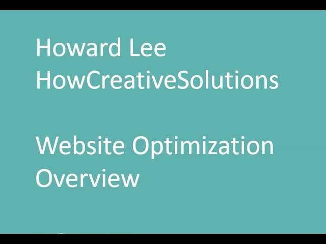 Website Optimization