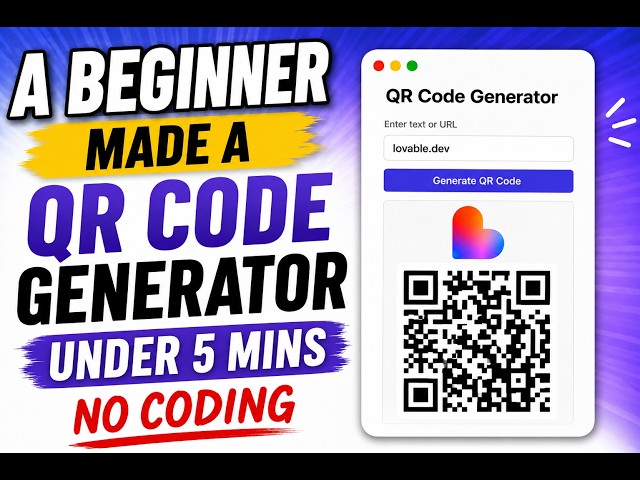 How to Build an App with Lovable AI — No Coding Required (Beginner Tutorial)