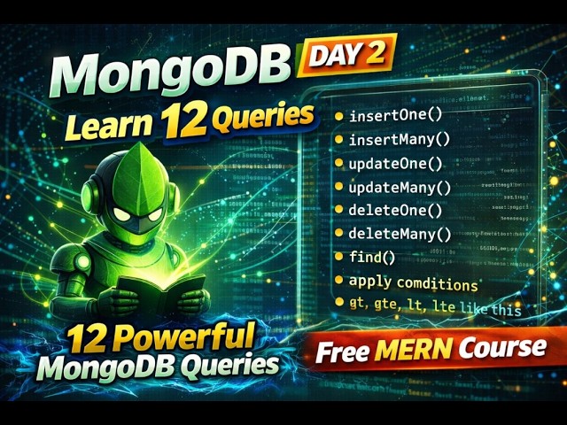 MongoDB CRUD Queries Tutorial | insertOne, insertMany, updateOne, deleteMany | MERN Stack