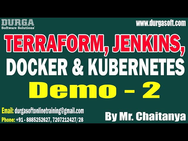 TERRAFORM, JENKINS, DOCKER & KUBERNETES tutorials || by Mr. Chaitanya On 12-03-2026 @7:30PM (IST)