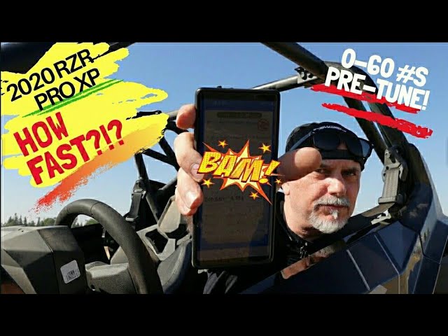 2020 RZR Pro XP Base Model -  0 to 60 PRE Evo - SHOCKING Results!!!