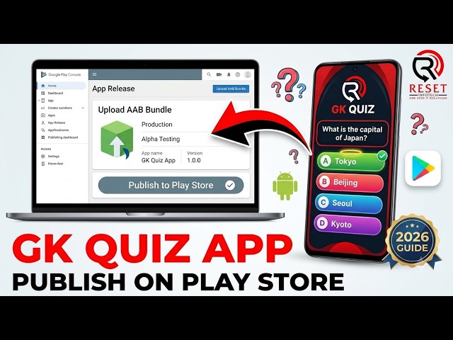 How to Publish General Knowledge GK Quiz App on Google Play Store 2026 | Complete Guide