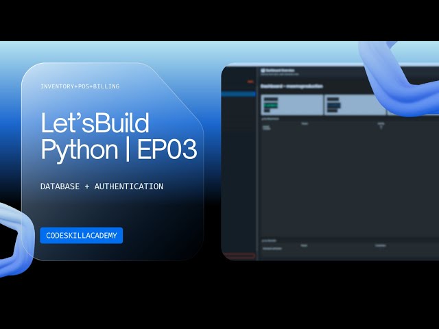 I Built an Inventory & Billing System in Python — Project EP3: Database + Login System