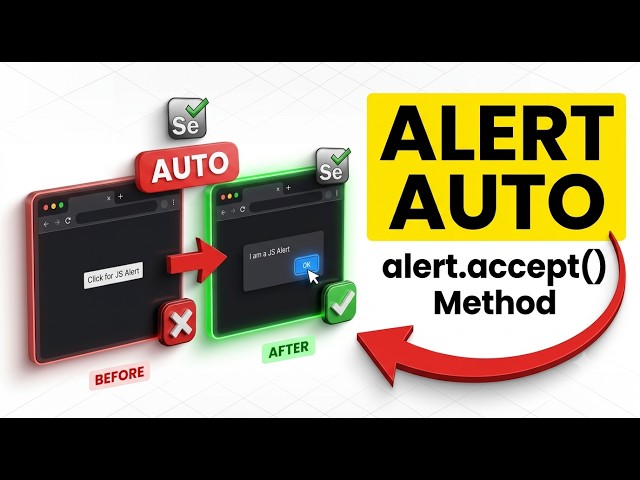 JS Simple Alert Handle பண்றது Easy - ஆனா இந்த Wait use  பண்ணலன்னா Crash ஆகும்|Selenium Python Tamil7