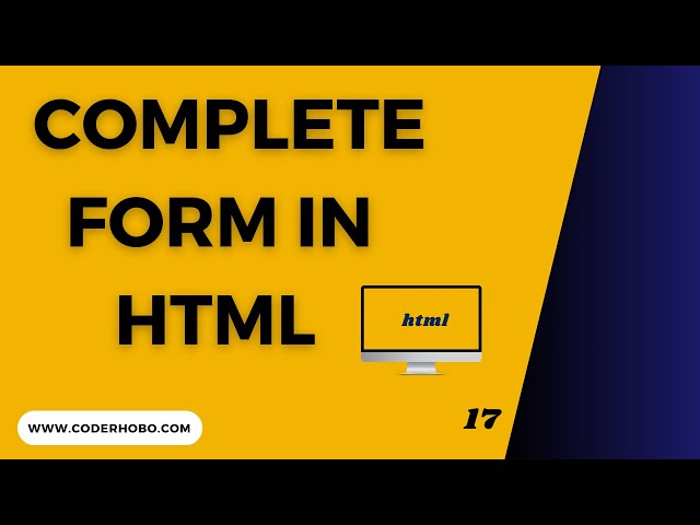 How To Use Complete Form In Website. CoderHobo