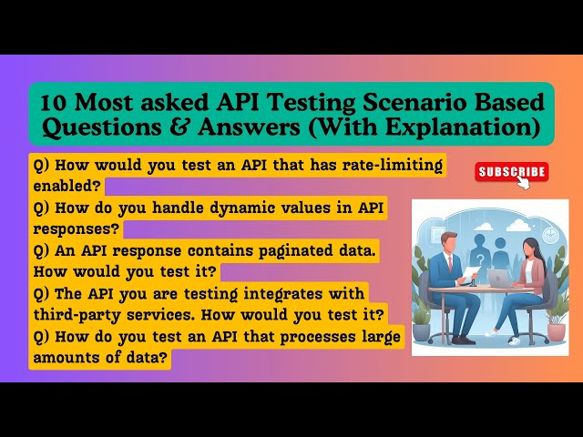 API TESTING SCENARIO-BASED INTERVIEW QUESTIONS AND ANSWERS