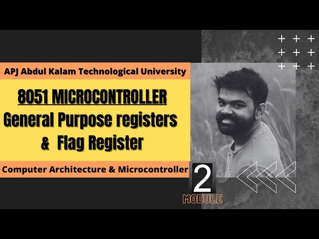 8051 Registers | Flag Register ECT206 | Computer Architecture and Microcontroller | KTU
