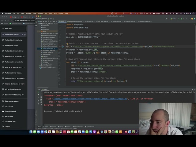 Building our Own Stock Screener using Python and ChatGPT and Financial Modeling Prep API