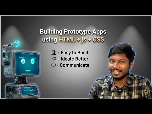 Build Prototypes with HTML JavaScript and CSS, using AI