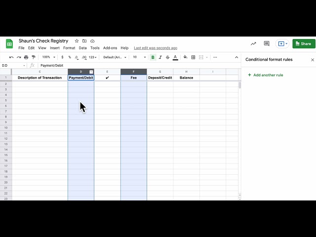 Google Sheet Check Registry