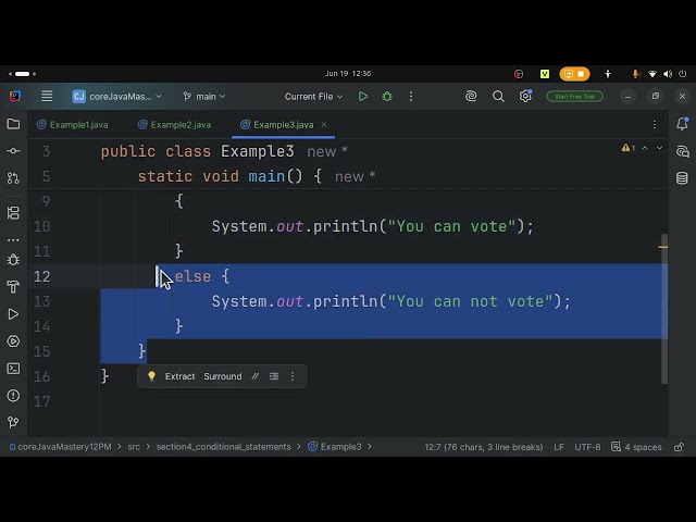 Introduction to Conditional Statements in Java | if, if-else, else-if & switch Explained | S2P