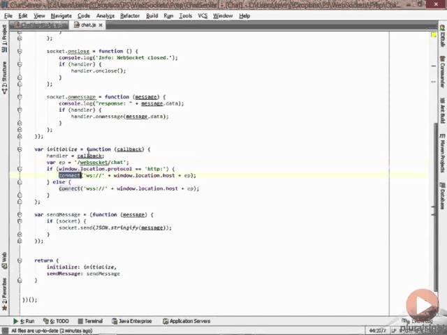 3 Intro to the Java API for WebSockets A Brief Overview of the JavaScript Code