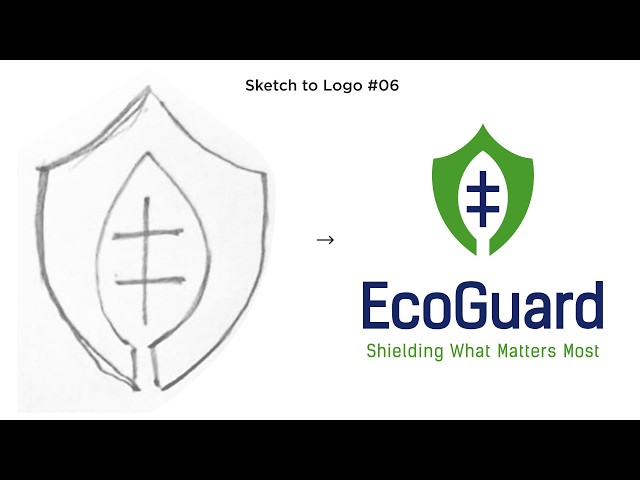 EcoGuard Logo | Logo Design for Beginners | Logo Design Process from Start to Finish | #logodesign