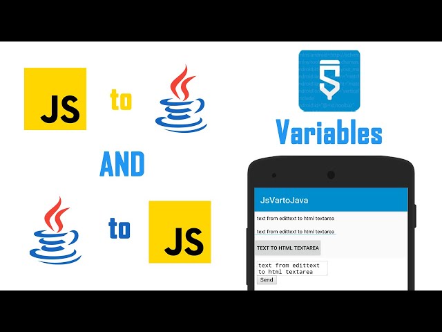How to send a javascript variable to Java and vice versa - Sketchware | WebView