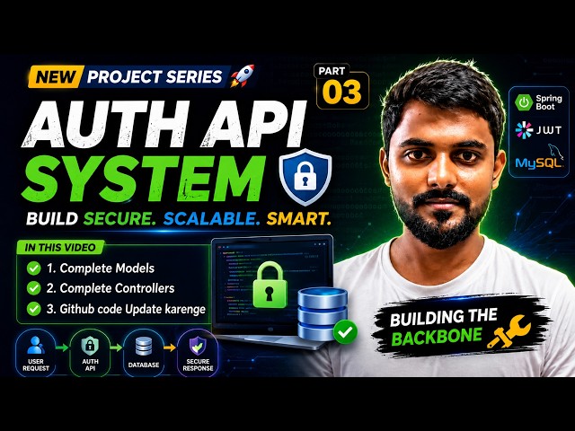 Build Auth API System | Complete Function Database, Nodemailer, Controllers & Routes | Part 03