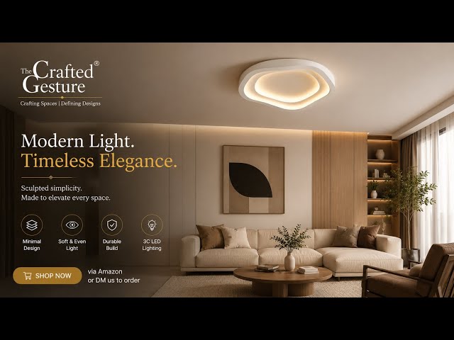 Contemporary Ceiling Light Design|The Crafted Gesture 