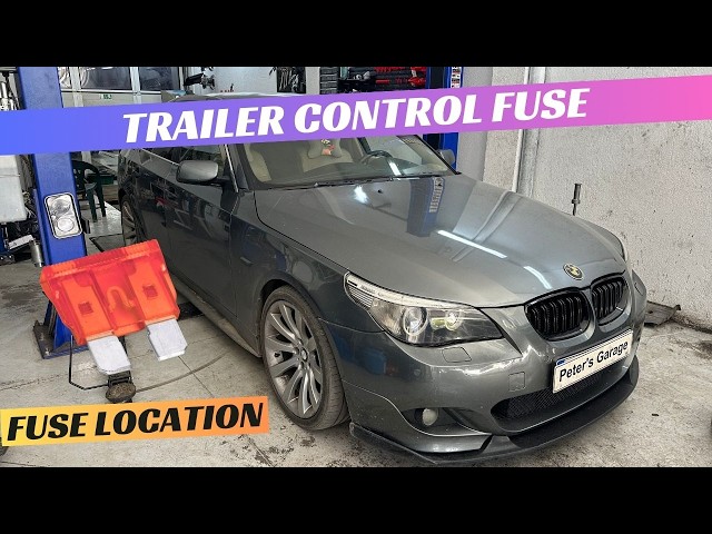 BMW E60 up to 05 Trailer Control Module fuse relay location replacement 520 525 530 535
