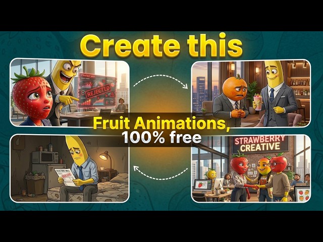 Create This Viral Fruit Animation Niche | 100% FREE With Ai