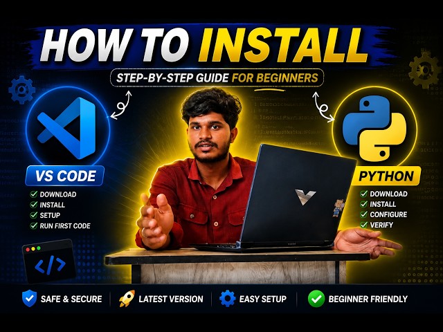 How to Install Python & VS Code | Complete Setup Guide for Beginners (2026)|Tamil|   #python#vscode