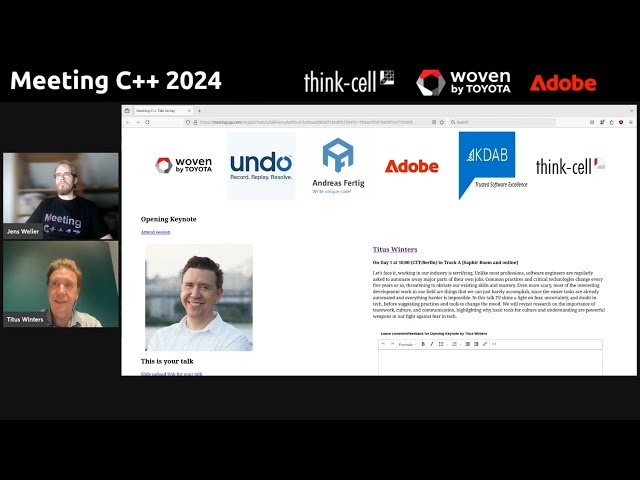 Titus Winters about his keynote at Meeting C++ 2024