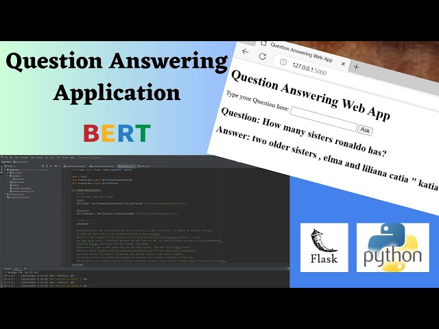 Question Answering Application with Flask and Python