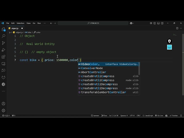 JavaScript 15 | Basic of Objects in JS | JS in Telugu