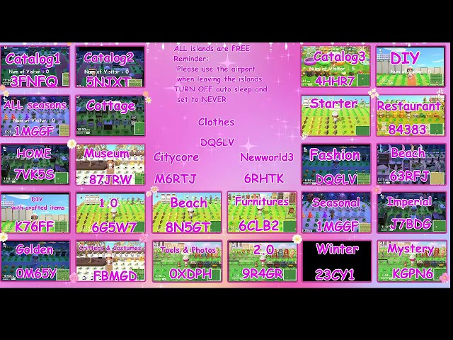 Treasure islands FREE for all  || Animal crossing New Horizons