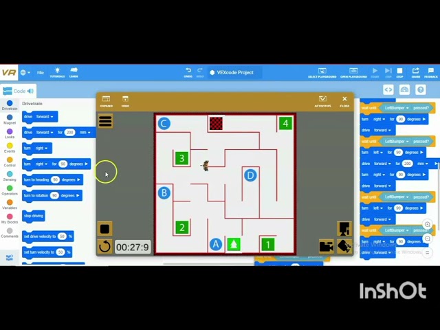 VEX code VR - Part 3 (Wall Maze Challenge)
