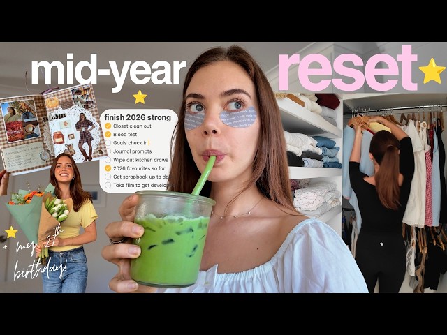 mid-year LIFE RESET⭐️ reorganising my house, goals check-in, journal prompts & more!