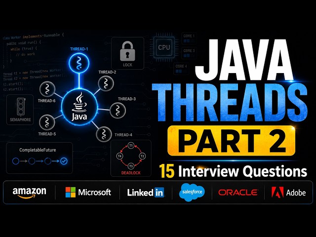 Java Multithreading Interview Questions | Part 2 | 15 Questions Every Java Developer Must Know