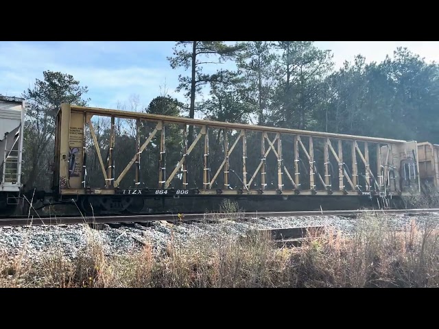 CSX 957 Leads CSX L612-12 NB Local Train Thru Workzone Java SC 