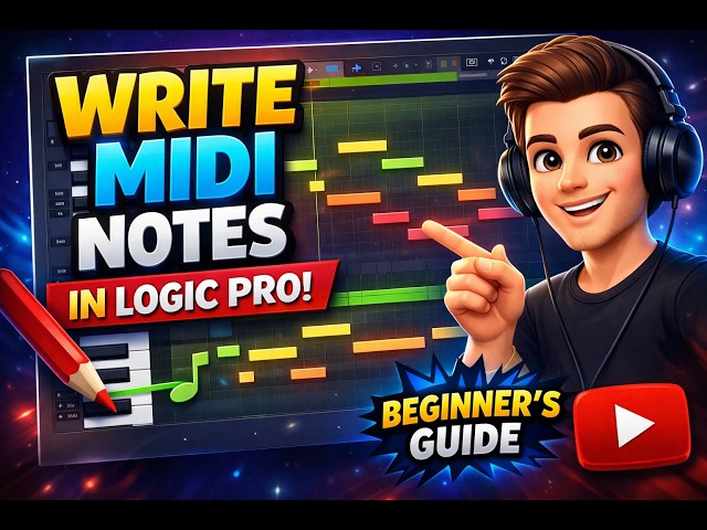 How to write midi notes in Logic Pro