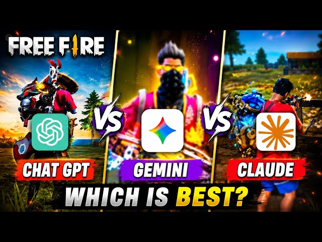 3 AI Worked Together to Make a Free Fire Game 😱 (ChatGPT vs Gemini vs Claude) #chatgpt #ai