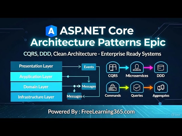 FreeLearning365 -ASP.NET Core Architecture Patterns: CQRS, DDD, Clean Architecture Mastery
