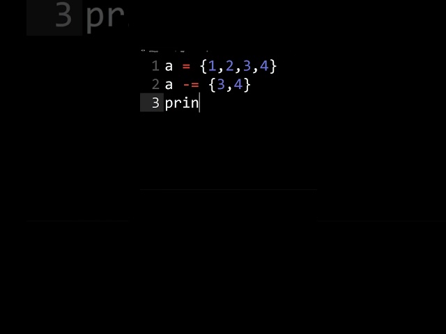 Python Set Remove Multiple Elements