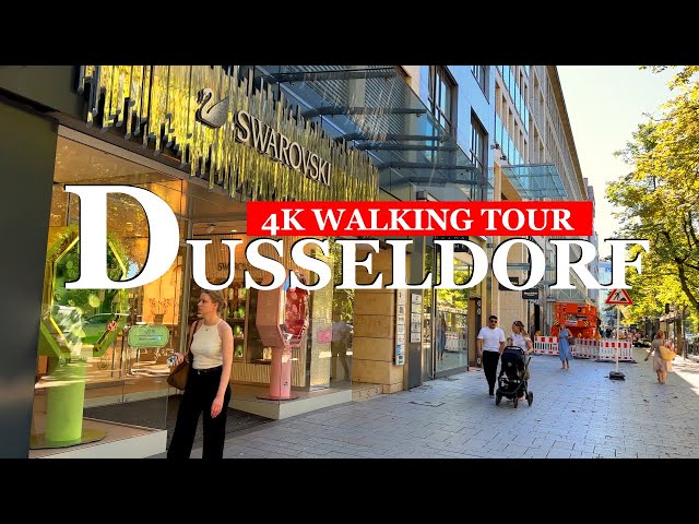 4k walking Tour in amazing City Dusseldorf ❤️virtualwalk