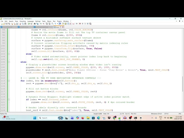 Coding a Real-TV Ready Media OS in Python in Under 10 Minutes! | Pygame, OpenCV | TUTORIAL