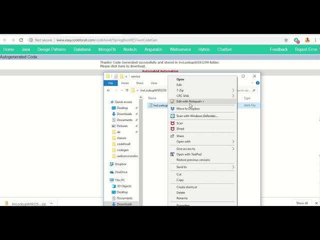 GenerateSpringBootCode; REST Web service  Code Generator, Spring Boot Code, REST Service Code