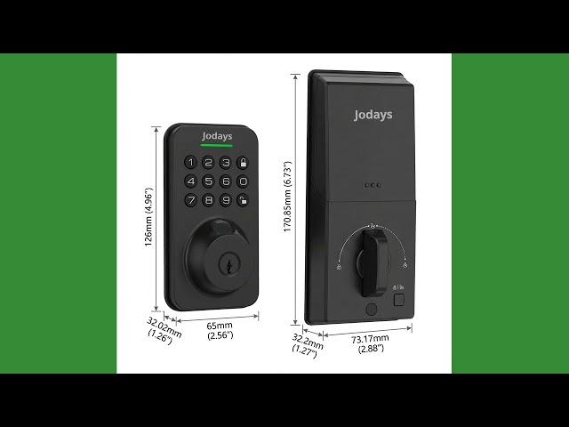 Jodays Smart Deadbolt Fingerprint Keypad Door Lock with App Control and Auto Lock