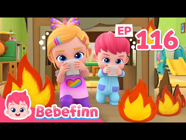 🚒🔥 Fire Safety Song | EP116 | #Bebefinn Fun Nursery Rhymes for Kids