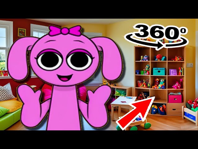 Find Pinki Incredibox Sprunki  in 360° VR  Animation