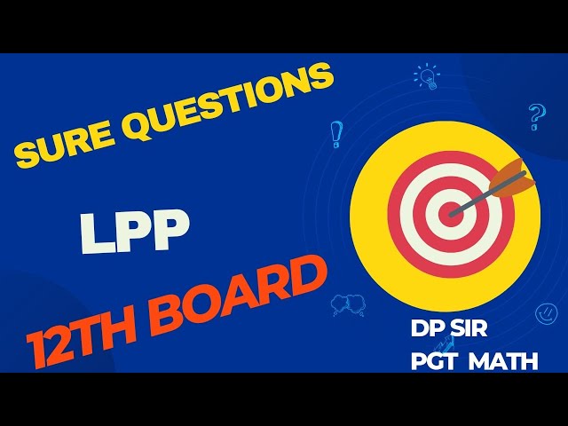 Solve Graphically || LPP || BOARD SPECIAL 🎯|| Class 12 math
