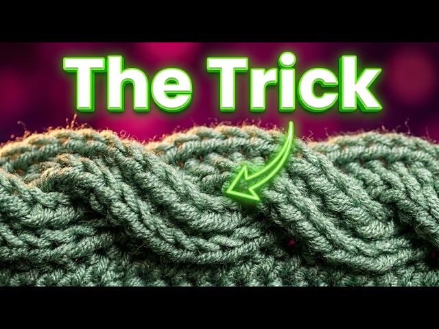 NOBODY BELIEVES this is Crochet! 🤯 Mind-Blowing Seamless Cable Trick