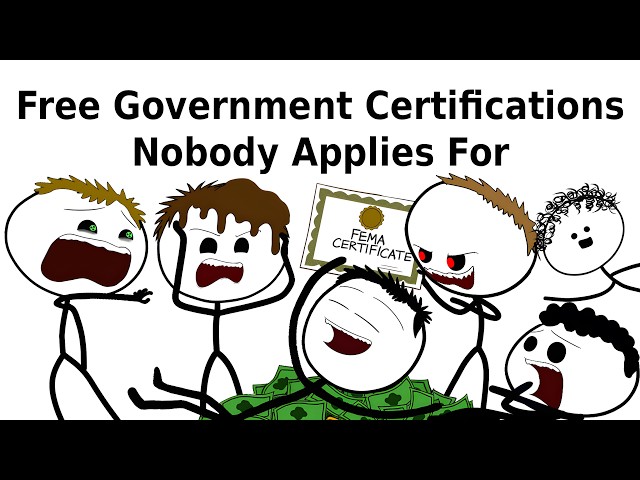 Free Government Certifications Nobody Applies For