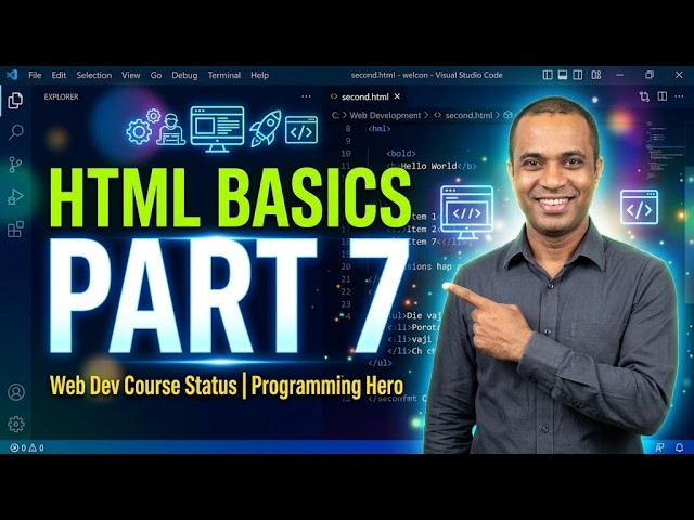HTML for Beginners | Status 7 | Programming Hero