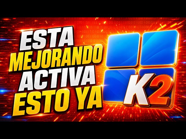 NUEVO UPDATE WINDOWS K2 | BOOST CPU | Activalo así | Para TODOS los Equipos + 200 Parches