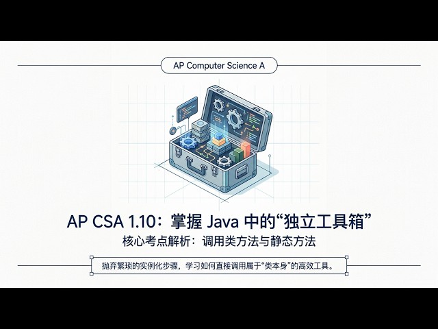 AP CSA Unit 1.10 调用类方法静态方法 Calling Class Methods