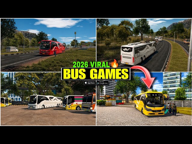 Top 5 VIRAL Bus Simulator Games 2026 🚍 | Best Realistic Bus Games for Android